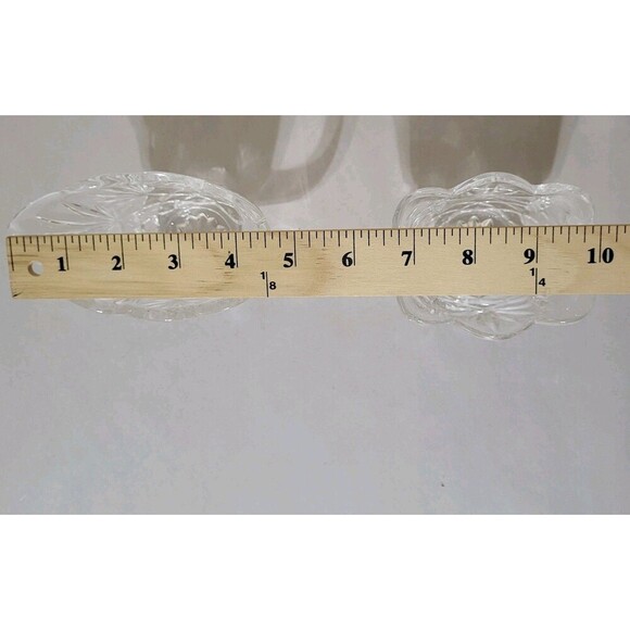 GODINGER Shannon Crystal Sugar Bowl And Creamer Set Scalloped- Missing Sugar Lid - Picture 5 of 6